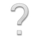 White Question Mark Emoji on LG G3