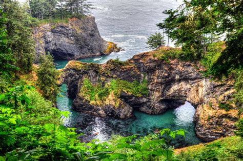 Download Oregon Sea Ocean Coast Nature Arch 4k Ultra HD Wallpaper
