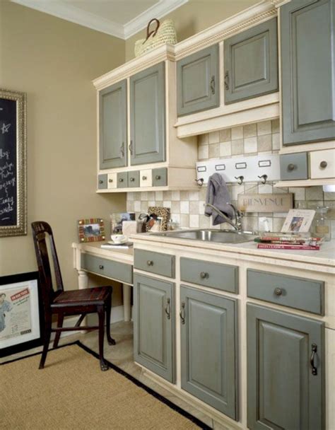 50 Incredible Two Tone Furniture Painting Design Ideas - ROUNDECOR | Kitchen cabinets decor ...