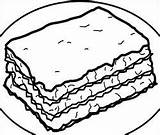 Coloring Page Of Lasagna Coloring Pages sketch template