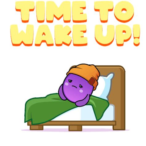 Wake Up Wakeywakey Sticker - Wake up Wakeywakey Get up - Discover ...