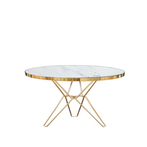 MILAN COFFEE TABLE - GOLD / WHITE MARBLE Hire For Weddings & Events ...