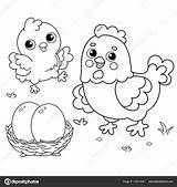 Desenho Página Colorir Galinha Dos Desenhos Animados Com  Khondrioncom sketch template