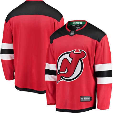 New Jersey Devils Fanatics Branded Breakaway Home Jersey - Red