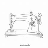 Sewing machine coloring Sheet For Kids – Artofit sketch template