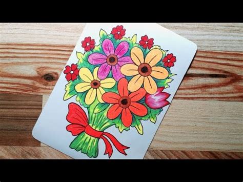 Flower Bouquet Drawing Simple | Best Flower Site