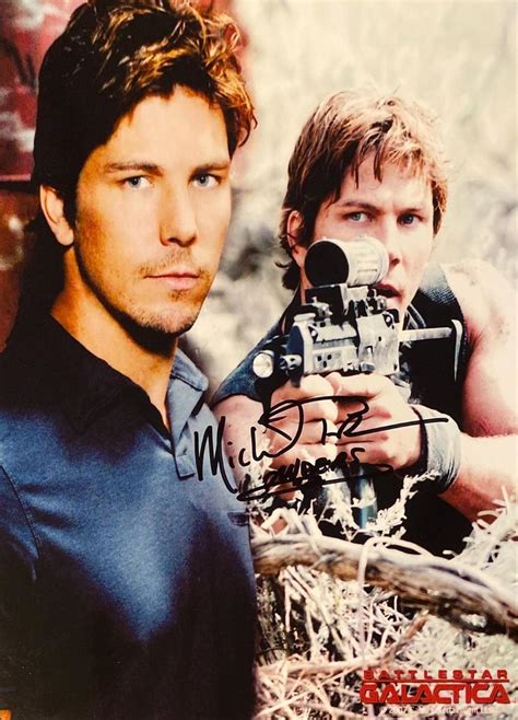 Battlestar Galactica Michael Trucco signed photo collage | EstateSales.org