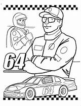 Race Car Driver Coloring Page sketch template