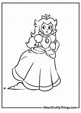 Printable Princess Peach Coloring Pages Updated 2022 Super Mario  sketch template