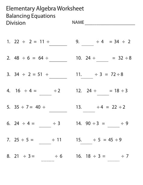 Math Worksheets For 9th Graders Printable