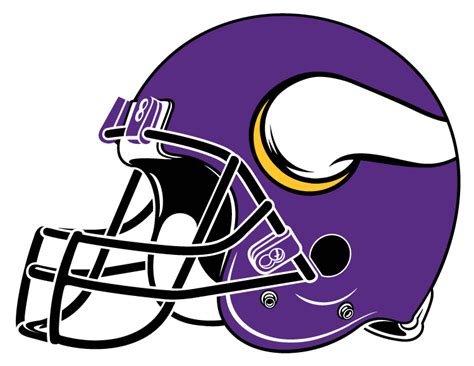 Purple and Green Football Logo