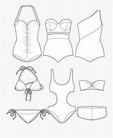 Bathing Suit Coloring Pages Sketch Page sketch template