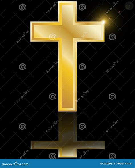 Holy Cross Symbol Of Christian Faith On A Blac Stock Images - Image ...