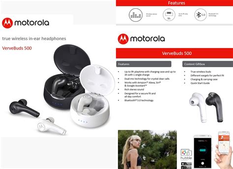 Motorola VerveBuds True-Wireless-In-Ears und VerveLoop 500 ANC Ohrhörer ...