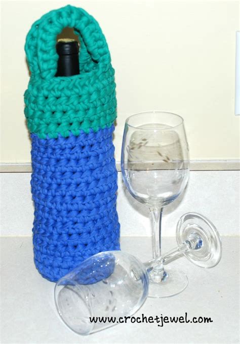 Solve your problems with the Wine Carrying Crochet Pattern. If you have ...