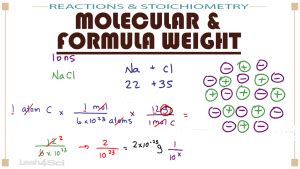 Molecular Weight and Formula Weight Calculations in MCAT General Chemistry