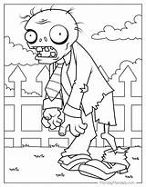 Plants Vs Zombies Zombie Characters Coloring Pages sketch template