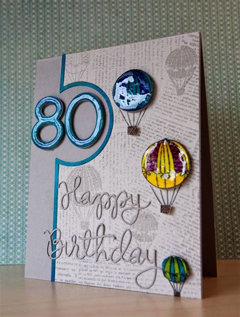 My Life in Paper: 80th Birthday | 80th birthday cards, Birthday cards, Birthday card design