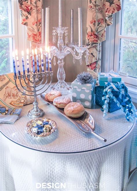 Elegant Hanukkah Decor Using Tiffany Blue | Chanukah decor, Hanukkah decorations, Hanukkah