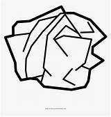 Crumpled Paper Coloring Page  Cartoon Clipart HD Png sketch template