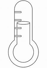 Thermometer Coloring Sketch Page sketch template