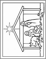 Christmas Crib Colouring Pages Sketch Coloring Page sketch template