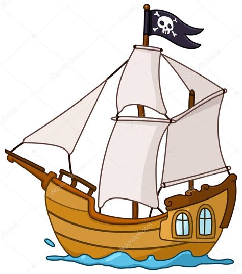 Vector pirate ship — Stock Vector © yayayoyo #146676129