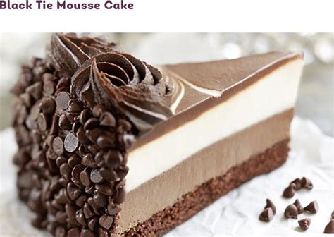 Olive gardens Black tie mousse cake | Mousse cake, Sweet desserts, Triple chocolate dessert