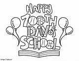 100 School Coloring Days Day 100th Pages Smarter Kindergarten If  sketch template