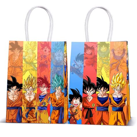 Buy 12 PCS Dragon Ball Birthday Party Goody Bags for Dragon Ball Theme Party Decorations ...