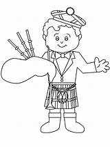 Scotland Coloring Pages sketch template