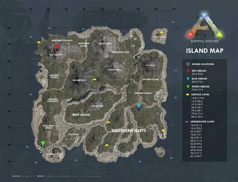 Ark The Island Spawn Map - Wales On A Map