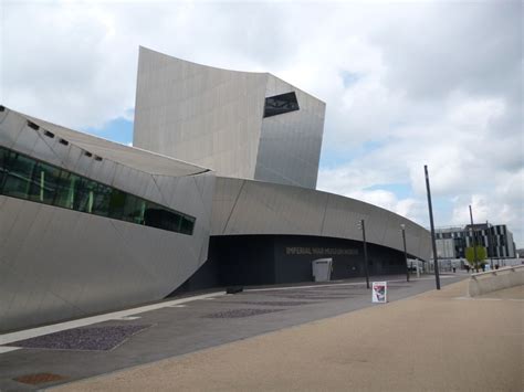 The Imperial War Museum North at Salford Quays, Manchester, England. We ...