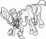Toy Story 2 Woody And Bullseye coloring Page  Download Print Or Color sketch template