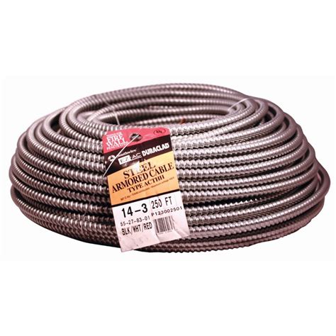 Southwire Duraclad 250-ft 14/3 Solid Steel AC Cable in the Armored Cable department at Lowes.com