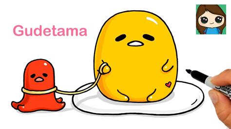 How to Draw Lazy Egg Gudetama & Pet Sausage Sanrio