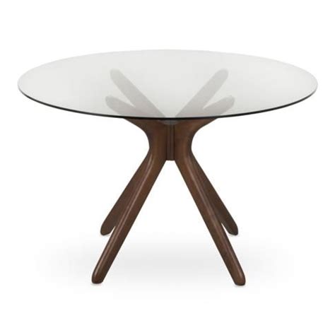 kara dining table round walnut | Dining table, Round dining table, Table