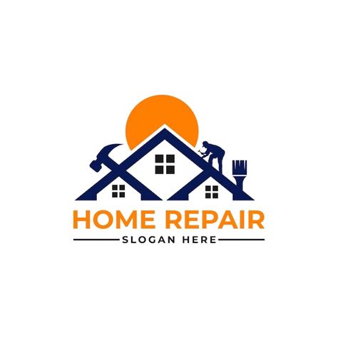 Premium Vector | Home repair, roofing, painting, construction, handyman ...