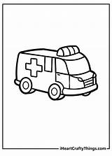 Realistic Ambulance Coloring Page Pages sketch template