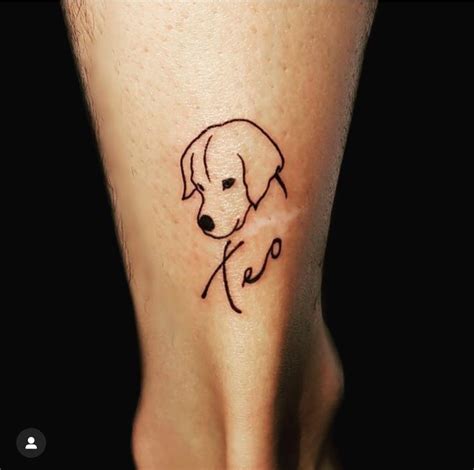 Dog tattoo | Small dog tattoos, Dog tattoos, Tattoos