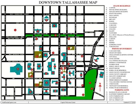 Tallahassee tourist map - Ontheworldmap.com