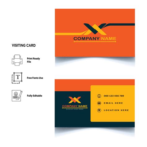 creative visiting card design vector 24317246 Vector Art at Vecteezy