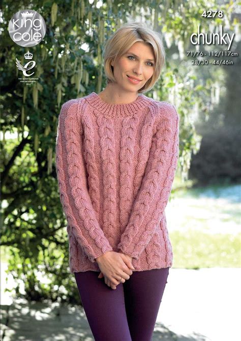 Cabled Raglan Cardigan and Sweater - King Cole | Knit cardigan pattern ...