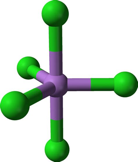 Arsenic Pentachloride From Xtal 3d Balls - Arsenic Molecule Clipart ...