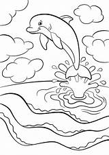 Dolphin Printable Coloring Pages sketch template