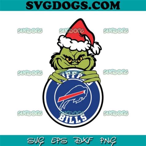 Grinch Buffalo Bills Circle Logo SVG