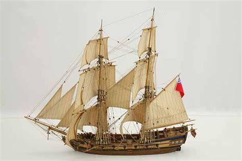 Ship model Brig Duke of Bedford 1750, views of whole ship | Model ships ...