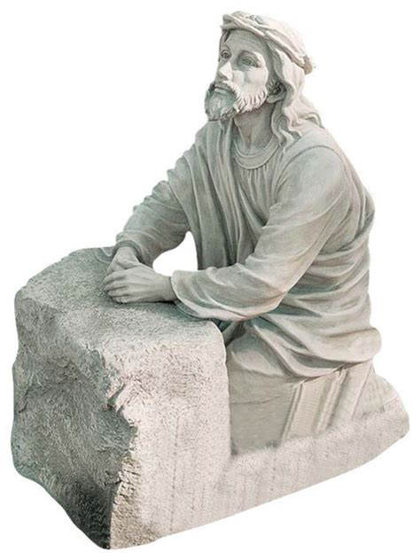 Jesus in the Garden of Gethsemane Sculpture - Traditional - Garden Statues And Yard Art - by ...