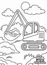 Fun And Educational Construction Color Pages For Kids sketch template