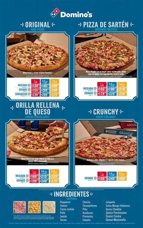 Menú Digital - Domino's Pizza México